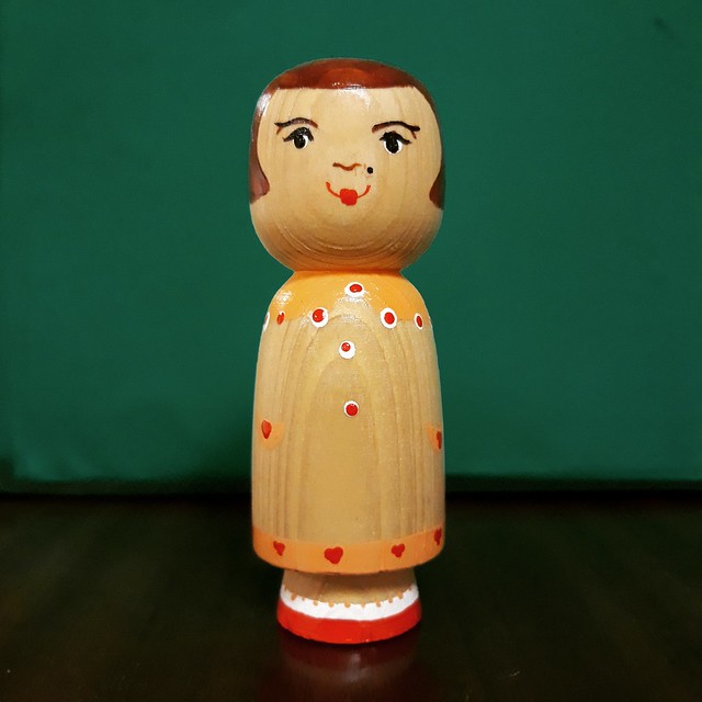 kokeshi doll puppet boneca