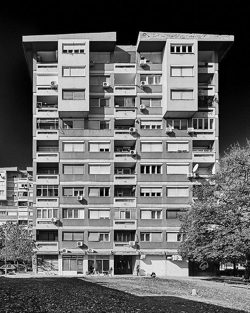 Housing building Tip K1-K6 Skopje, Macedonia, by Voislav Filevski - 1968