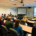 BVU Honors Capstone Fall 2018 (5) Dr. Bonagura, Director of the Honors Program, introduces the day&#039;s Honors Capston speaker to a large and lively audience of faculty, staff, and students.