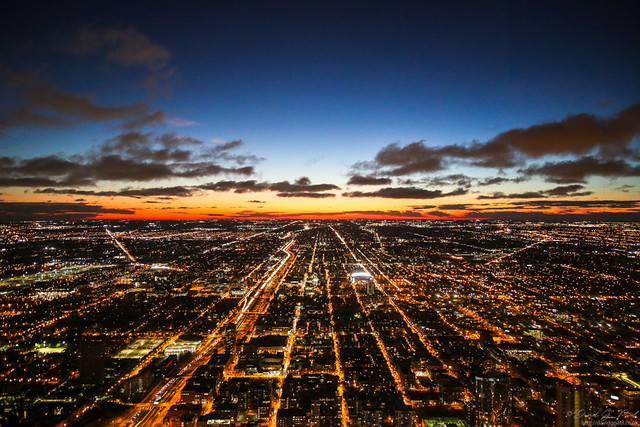 Twilight from the Willis Tower