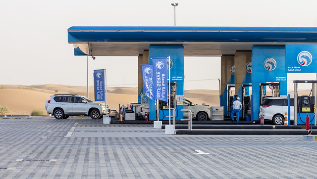 Dubai petrol station, UAE