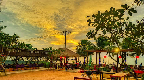 gazebo tree promenade palm patio sunshade dusk pergola terrace boulevard sidewalk cafe heppenheim thailand bang saray sunset beach