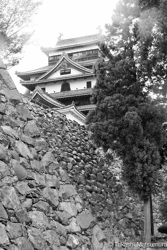 tonomachi matsue shimane japan castle bw ngc sigma 1750mm f28 ex dc os hsm nikon d5300 松江城