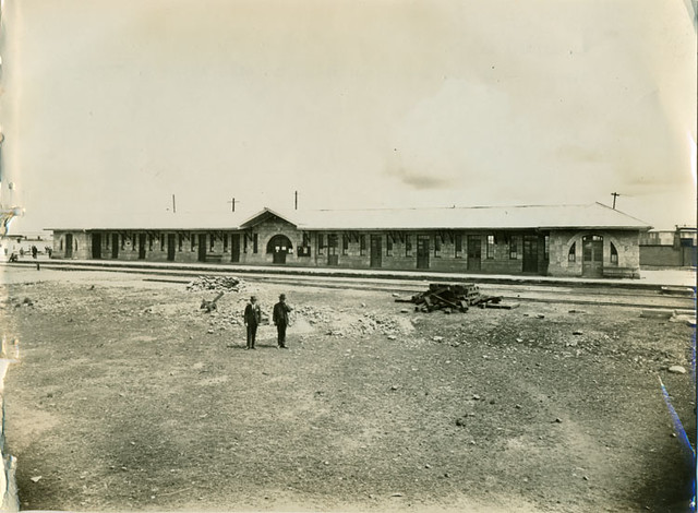 Estación de Viacha en 1928.  del Ferrocarril Arica La paz