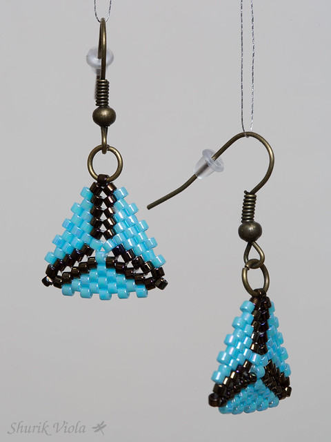 Seed bead earrings