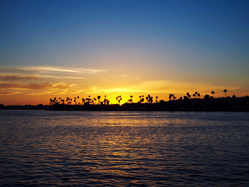 San Diego sunset at the beach