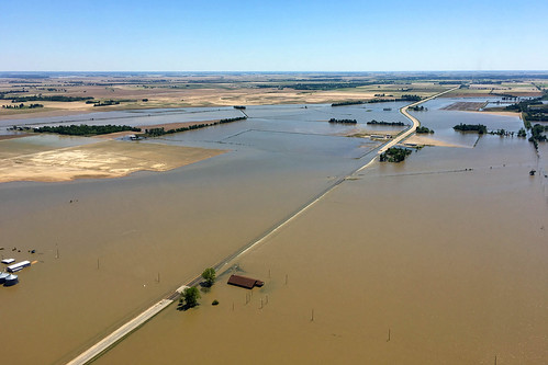 Flooding in Arkansas, USA