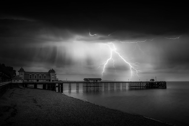 Night At The Pier by Simon Hadleigh-Sparks