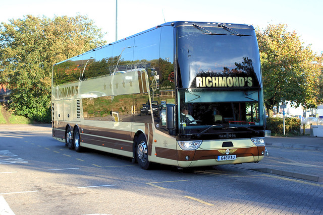 Richmond ‘s Coaches . Barley , Royston , Hertfordshire . 648EAU . Bishop’s Stortford Bus Interchange , Hertfordshire . Tuesday 25th-September-2018 .