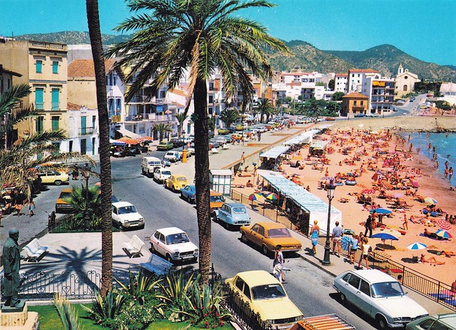 Postcard Sitjes / Catalogne - Catalunya / Playa de San Sebastian Espagne - España 1976