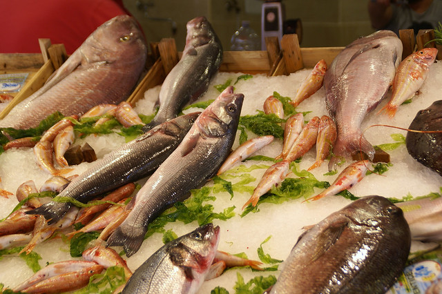 Palermo, Mercato Capo, Fischstand (fish stall)