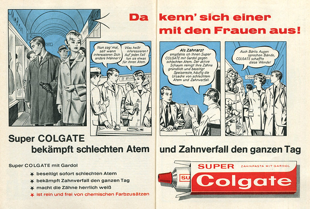 Werbecomic für Zahncreme, Ehekriese, 1963