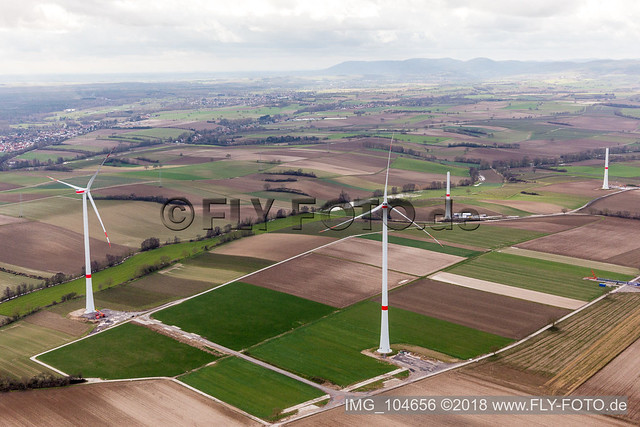 Freckenfeld, Bausstelle des Windparks der EnBW -für Windenergieanlage  mit  6 Windrädern - IMG_104656