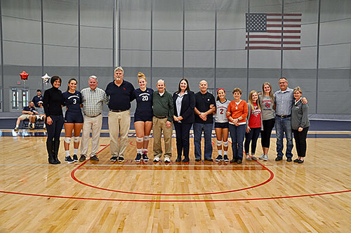 First Volleyball Senior Night In The James R. Wilkins, Jr. Events & Athletics Center