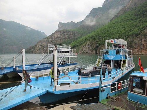 lake ferry driniriver koman fierza albania