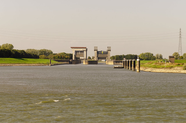 Locks on River Rhine