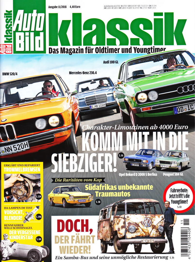 Image of Auto Bild Klassik - 2018-11 - cover