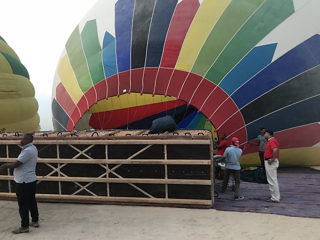 Hot Air Balloon Flight, West Bank, Luxor, Egypt.