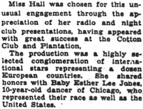Baby Esther Honored (1930)