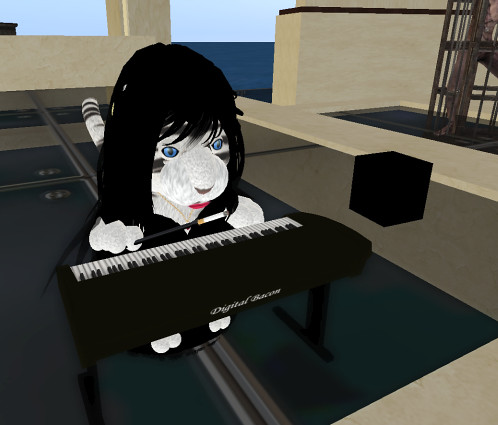 Tiny Morticia on Keyboards