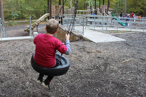 Photo of child on a swing