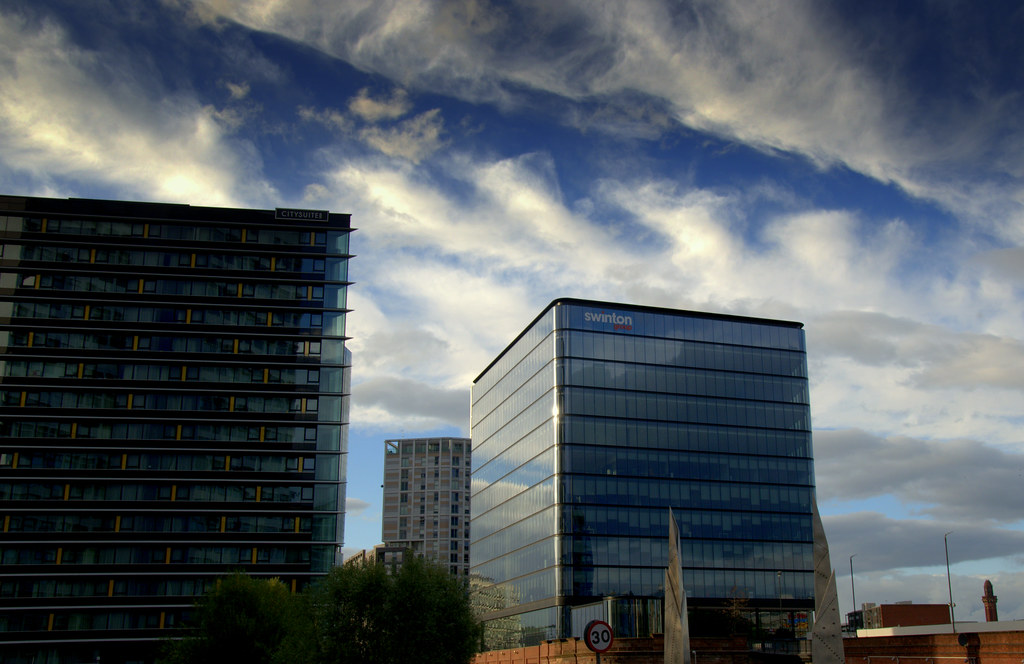 Atmospheric skies at Manchester