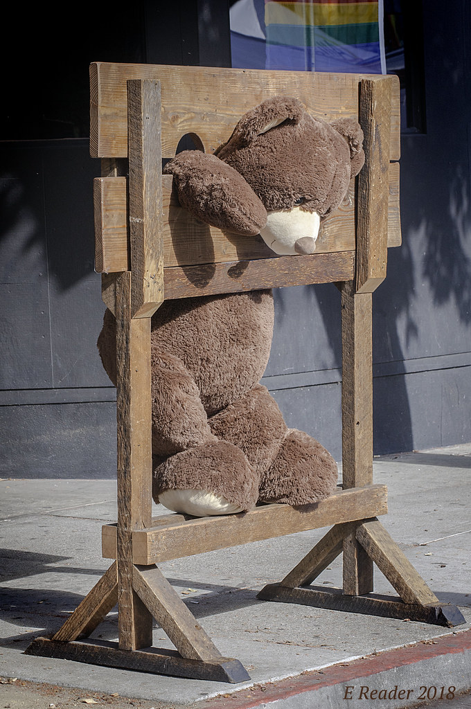 Teddy in a Pillory | Punishment for a teddy-bear. The wooden… | Flickr