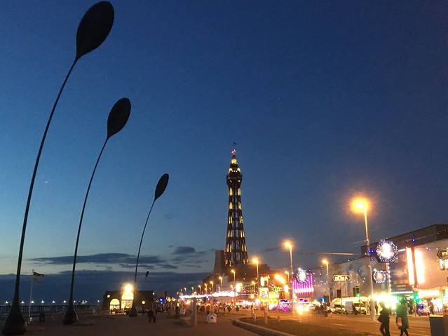 Blackpool Tower and Illuminations.
