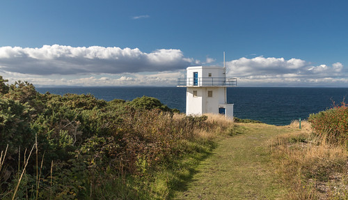 summer landscape moray morayfirth tower covesea walking seascape building coastguard holiday scotland elgin