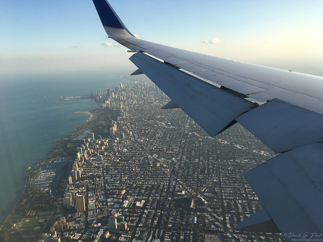 Flying in to Chicago