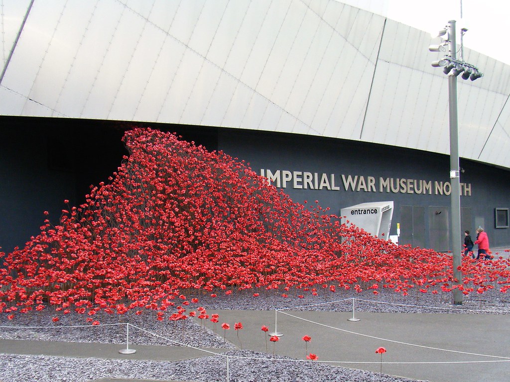 30.10.18 Imperial War Museum North = Remembrance Poppy Display🇬🇧