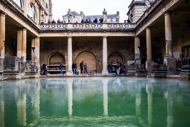 Roman Baths in Bath City Centre