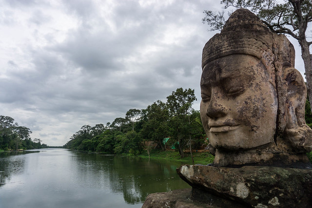 Buddha Kopf in Angkor Thom, Kambodscha