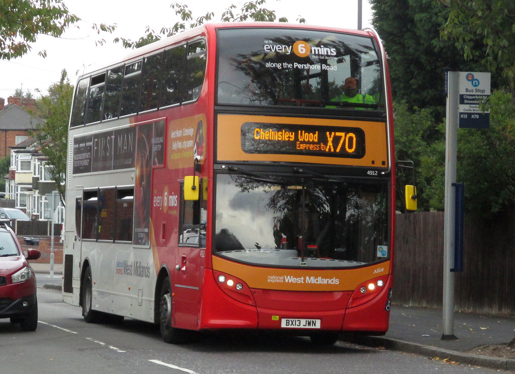 National Express West Midlands bus 4912