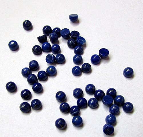 natural lapis lazuli round cabochon gemstone