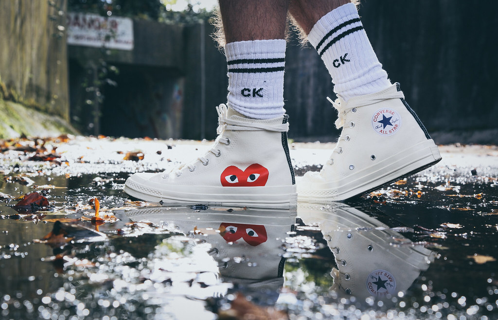 converse high top 70s x play cdg trainers