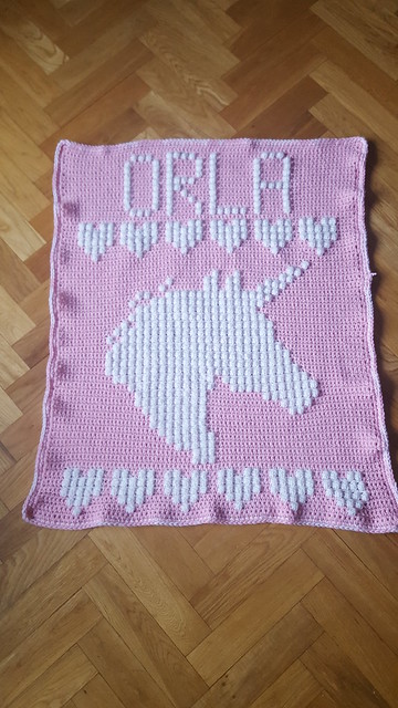 unicorn blanket for Orla