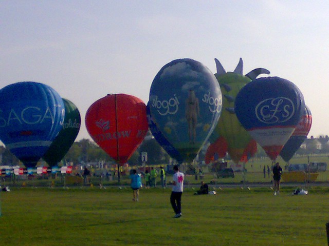 Blimps at the start