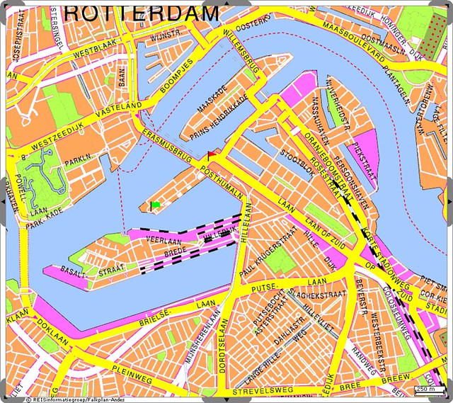 Kaart Meetup Rotterdam 28 april 2007