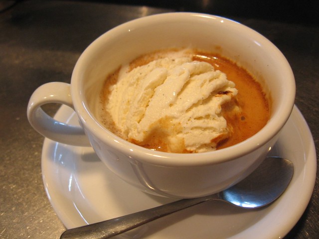 espresso + ice cream = affogato