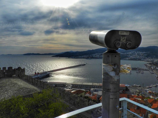 the view from the castle of Kavala city..Macedonia Greece