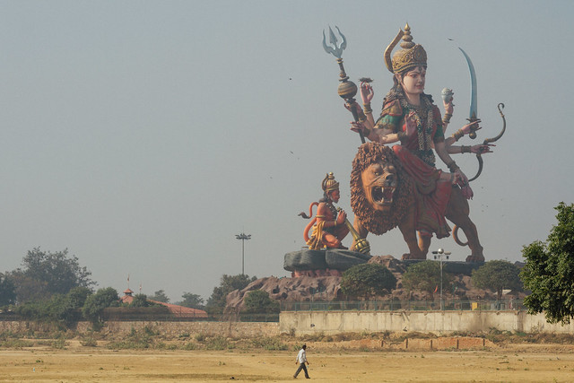 Giant Durga Statue, Vrindavan India