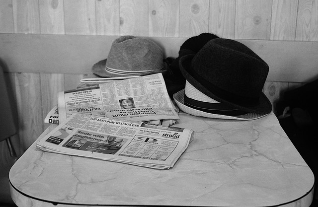Hats in a Margate Cafe