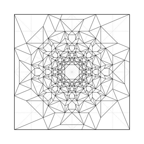 gypsum recursion crease pattern | by origami_madness