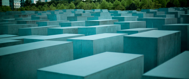 Jewish Memorial at Potsdamer Platz, Berlin.