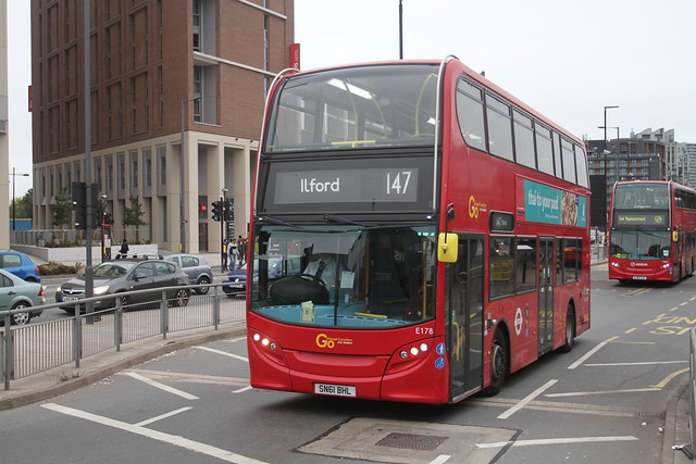 LONDON GENERAL E178 SN61BHL CANNING TOWN 061018