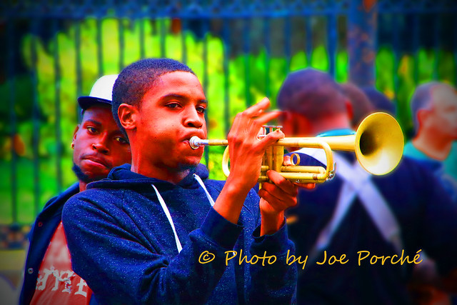 Blow Lil Brother Trumpet Player