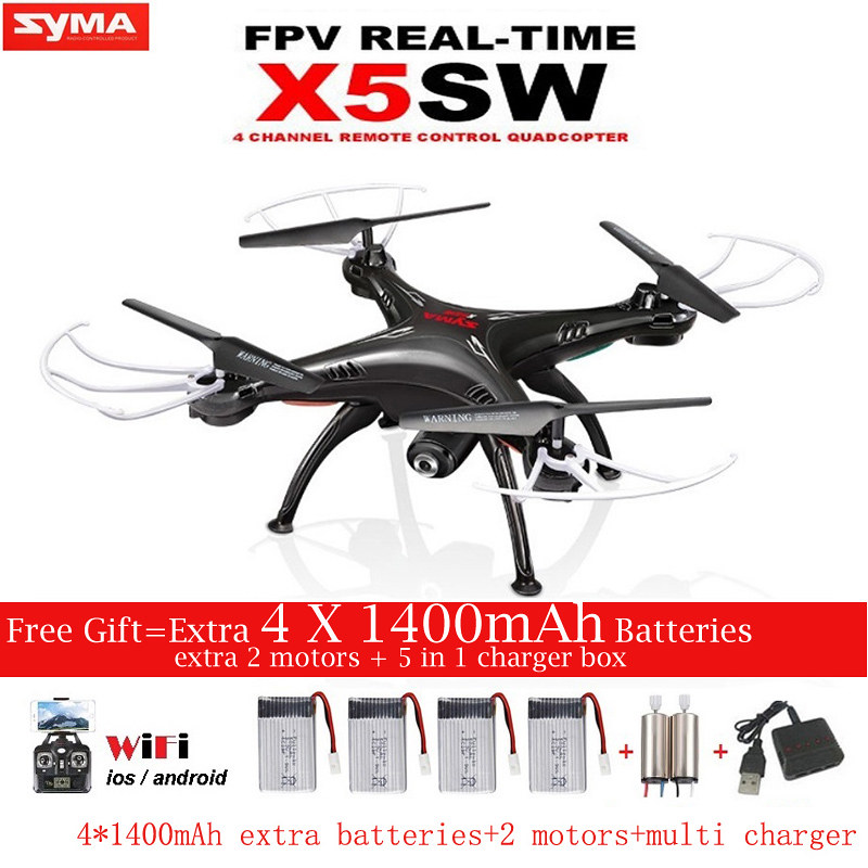 Syma X5SW Dron 4 Channel FPV Real Time Video Camera Quadcopter RC Gifts 