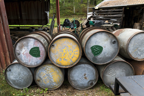 ohs ohsjärnväg bruksmuseum museum barrel fat oljefat vintage