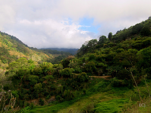 valle colina ladera pendiente nubes agricultura caminata naturaleza
